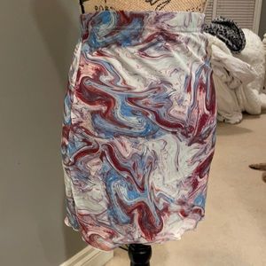 Marble mini skirt